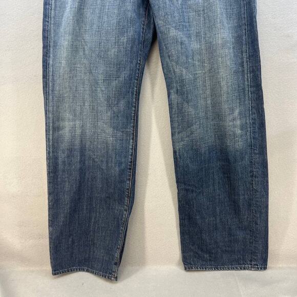 7 For All Mankind Men's Relaxed Fit Jeans Size 40 Button Fly Medium Denim Wash - Picture 3 of 16